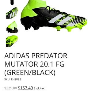 Adidas predator 20.1 cleats
